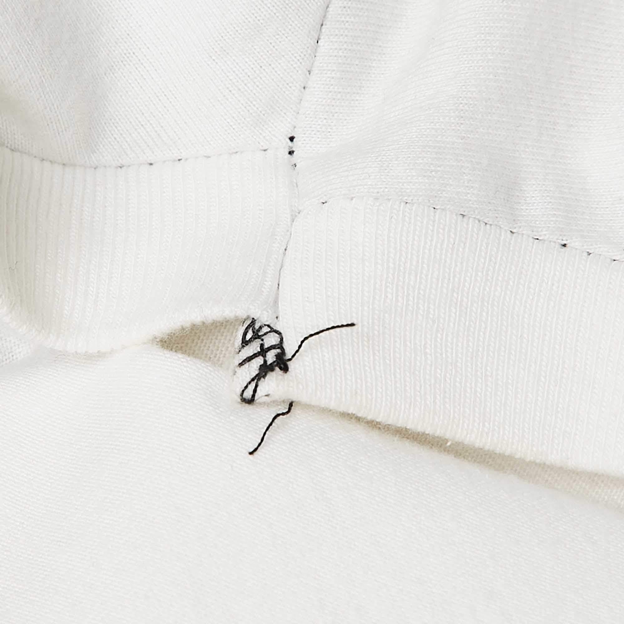 Gray Vetements X Hanes White Staff Print Cotton Oversized T-Shirt M For Sale