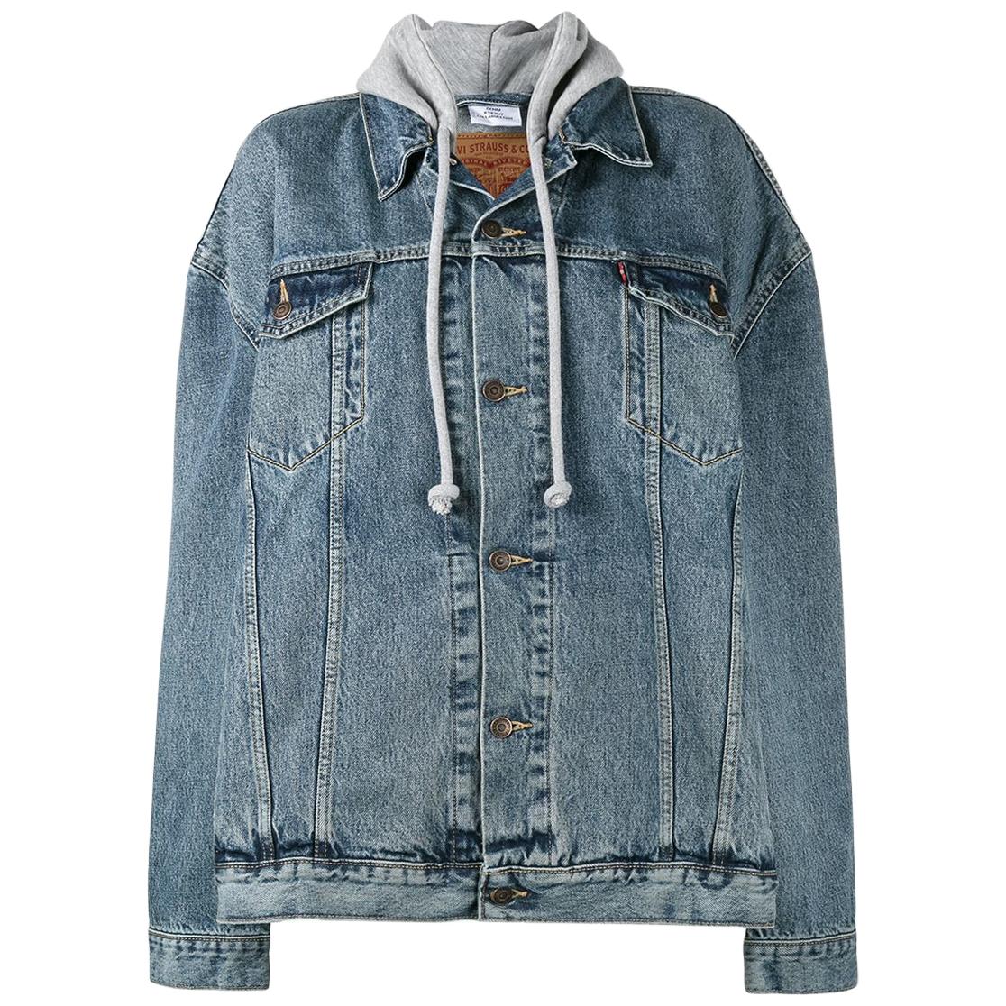Vetements X Levi's Oversized Denim Hooded Jacket