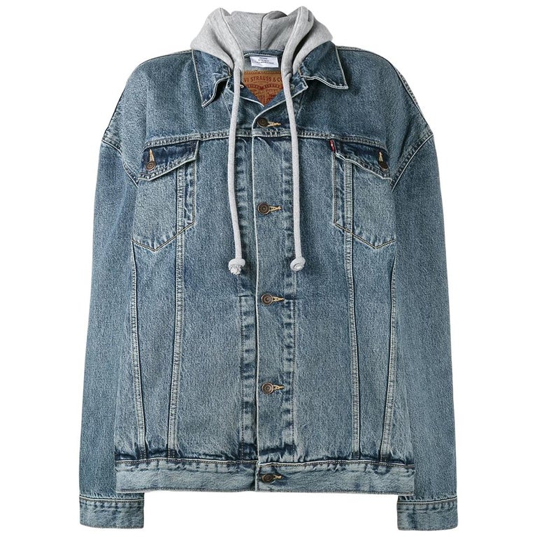 Hooded Denim Jacket Vetement X Levis Vetements X Levi's Oversized