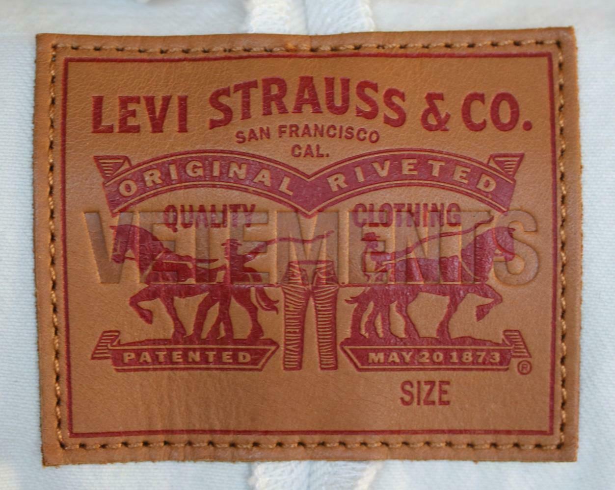 Gray Vetements X Levi's Reworked Cropped Denim Jacket