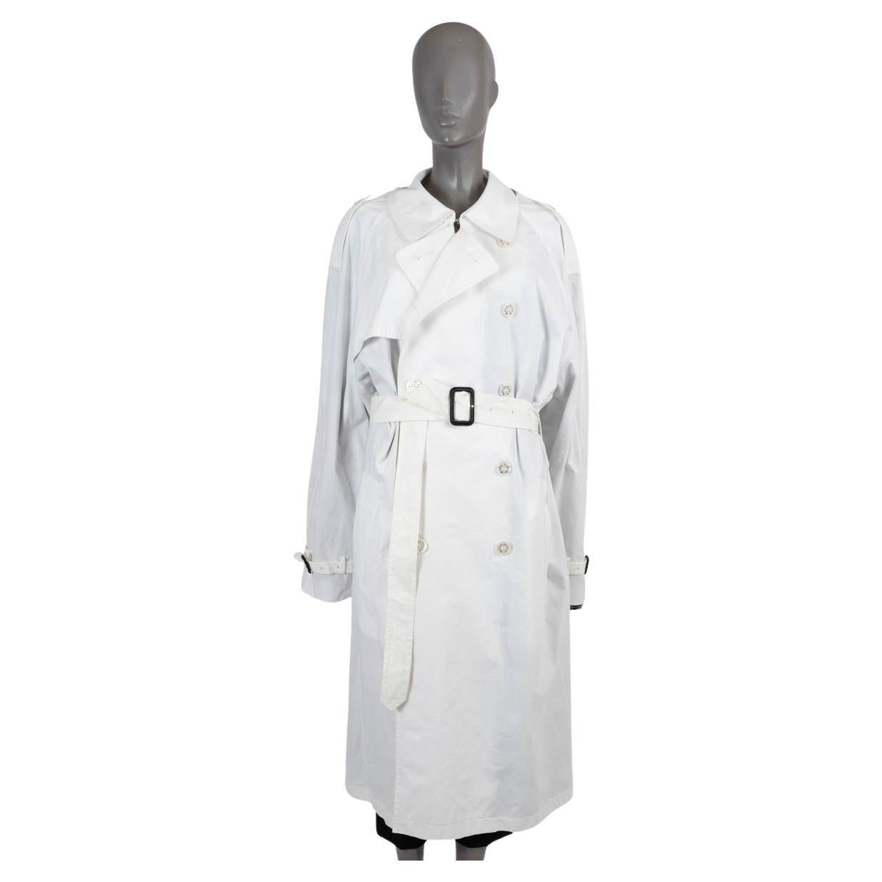 VETEMENTS x MACKINTOSH cream cotton 2017 TRENCH Coat Jacket S For Sale