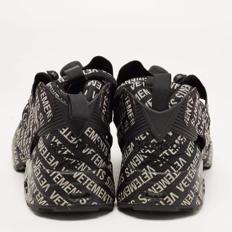 Vetements x Reebok Black/White Monogram Canvas and Leather