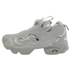 Vetements x Reebok - Baskets grises en tissu réfléchissant Instapump Fury - Taille 38,5