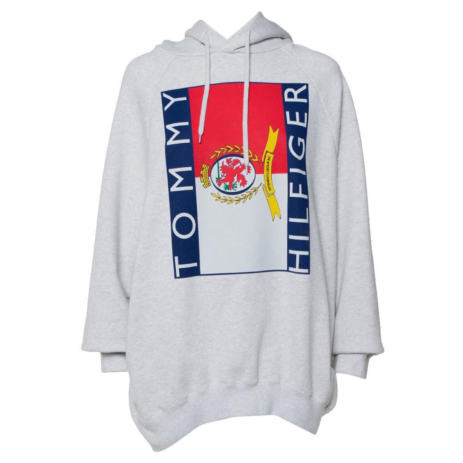 Vetements x Tommy Hilfiger Grey Logo Printed Knit Hooded Sweatshirt S For  Sale at 1stDibs | vetements x tommy hilfiger hoodie, tommy hilfiger  vetements, vetements sale