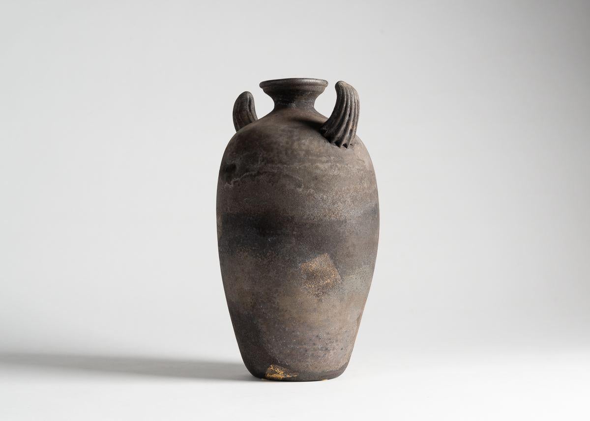 Vetreria Cenadese, Scavo Two-Handled Vase, Italy, 1983 In Good Condition In New York, NY
