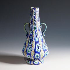 Vetreria Fratelli Toso Millefiori Murrine Vase, Murano Early 20th Century