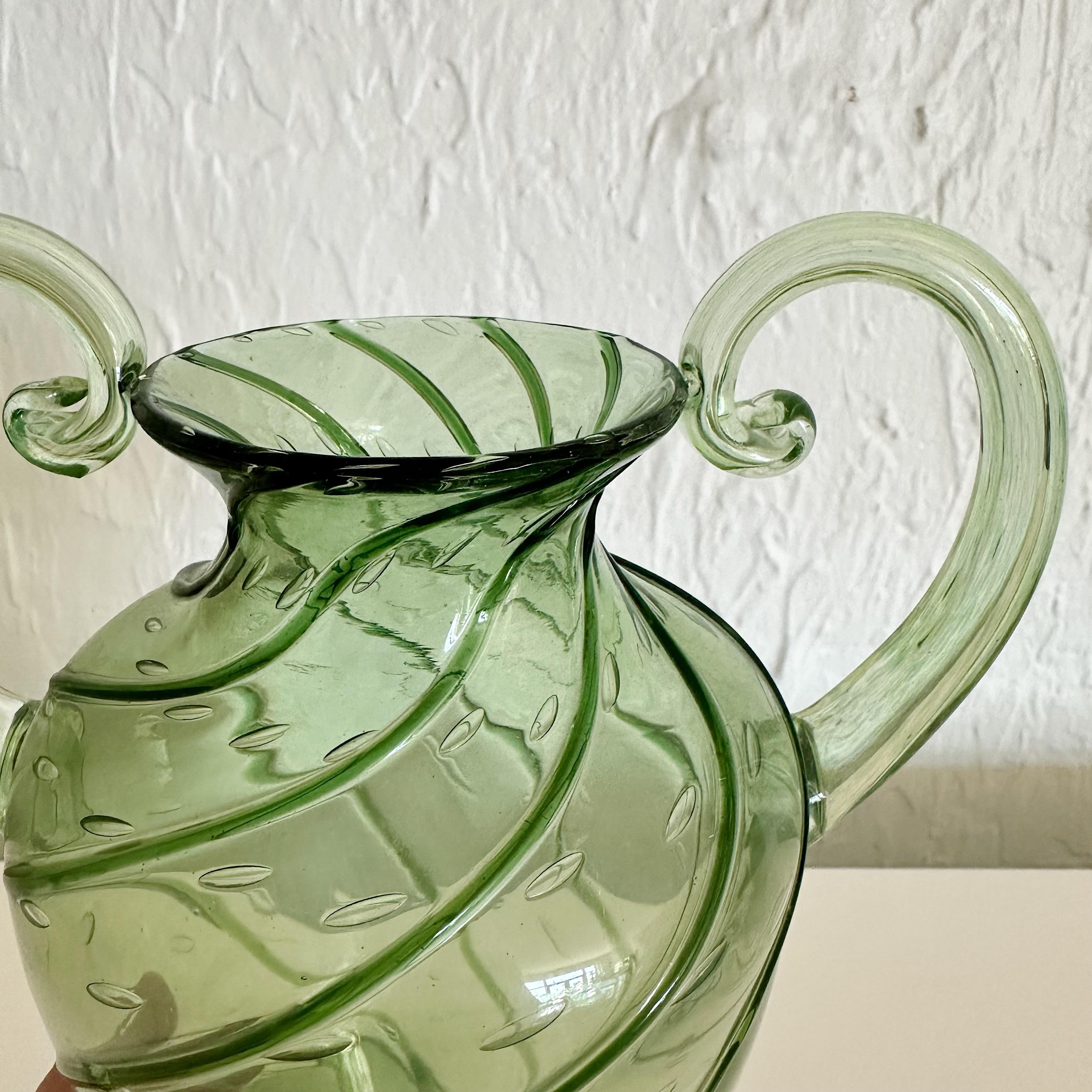 Mid-20th Century Vetreria Fratelli Toso Soffiato Vase, Italy, 1930s