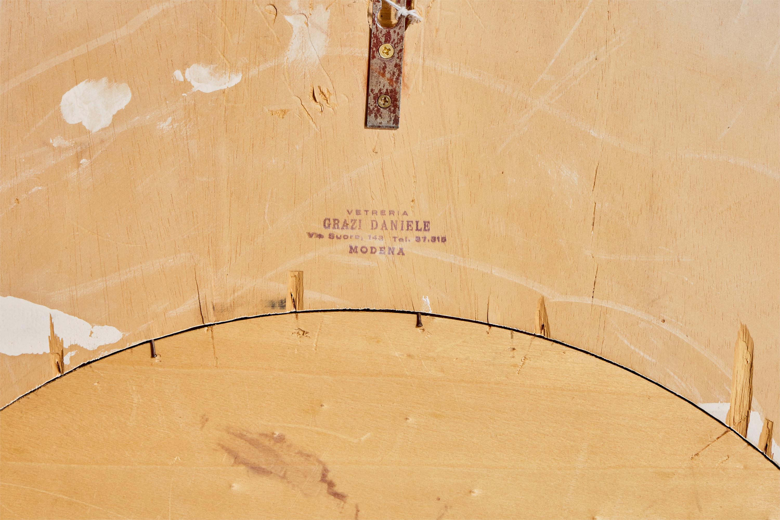 Vetreria Grazi Daniele, Miroirs muraux, Wood, Italie, années 1960 en vente 6