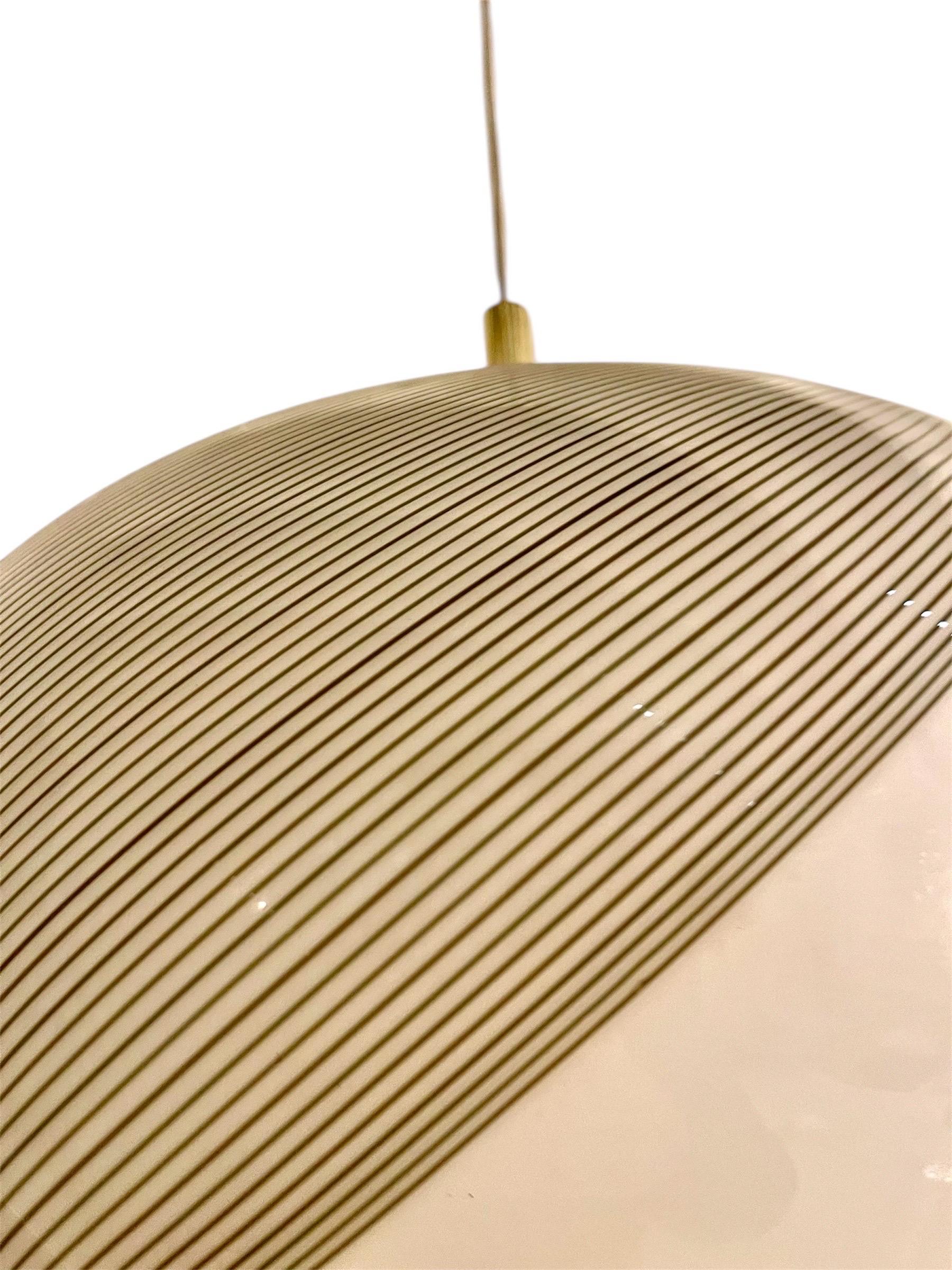 Postmoderno Vetri globo in vetro di Murano a spirale 45 cm , Italia anni '80