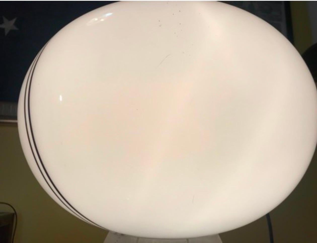 Italiano Vetri globo in vetro di Murano a spirale 45 cm , Italia anni '80
