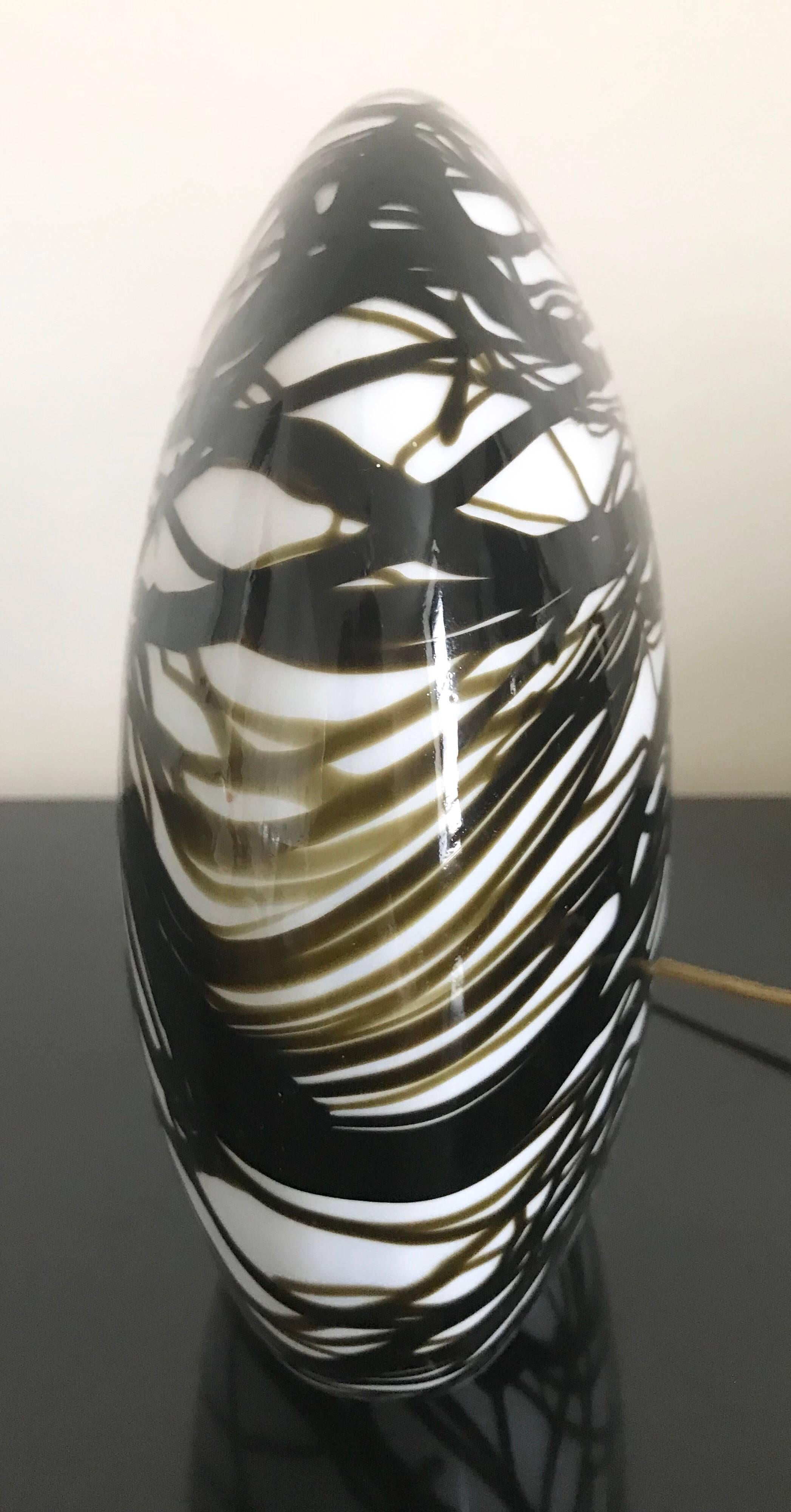 Vetri Murano Art Glass Lamp For Sale 5