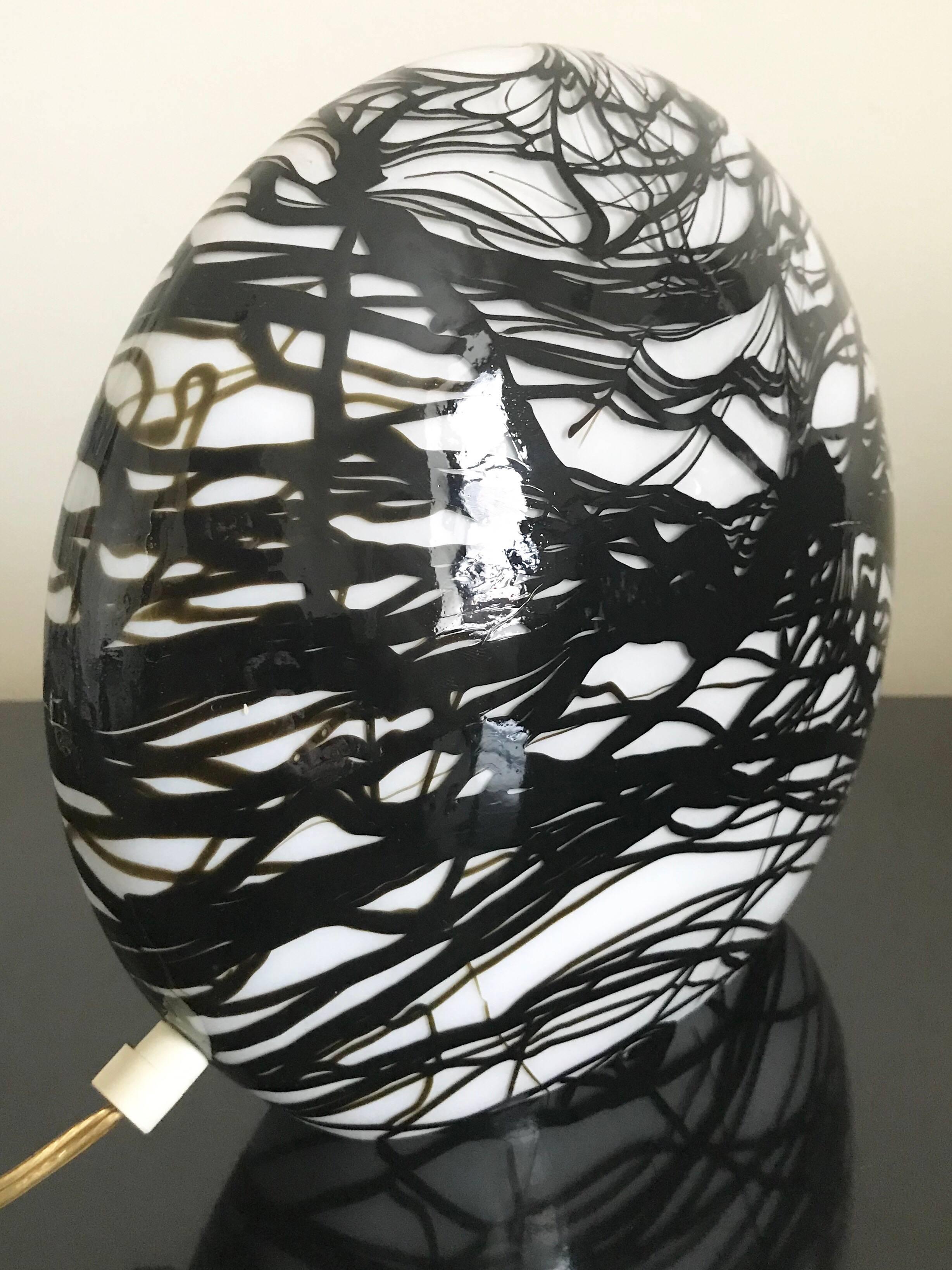 Vetri Murano Art Glass Lamp For Sale 1
