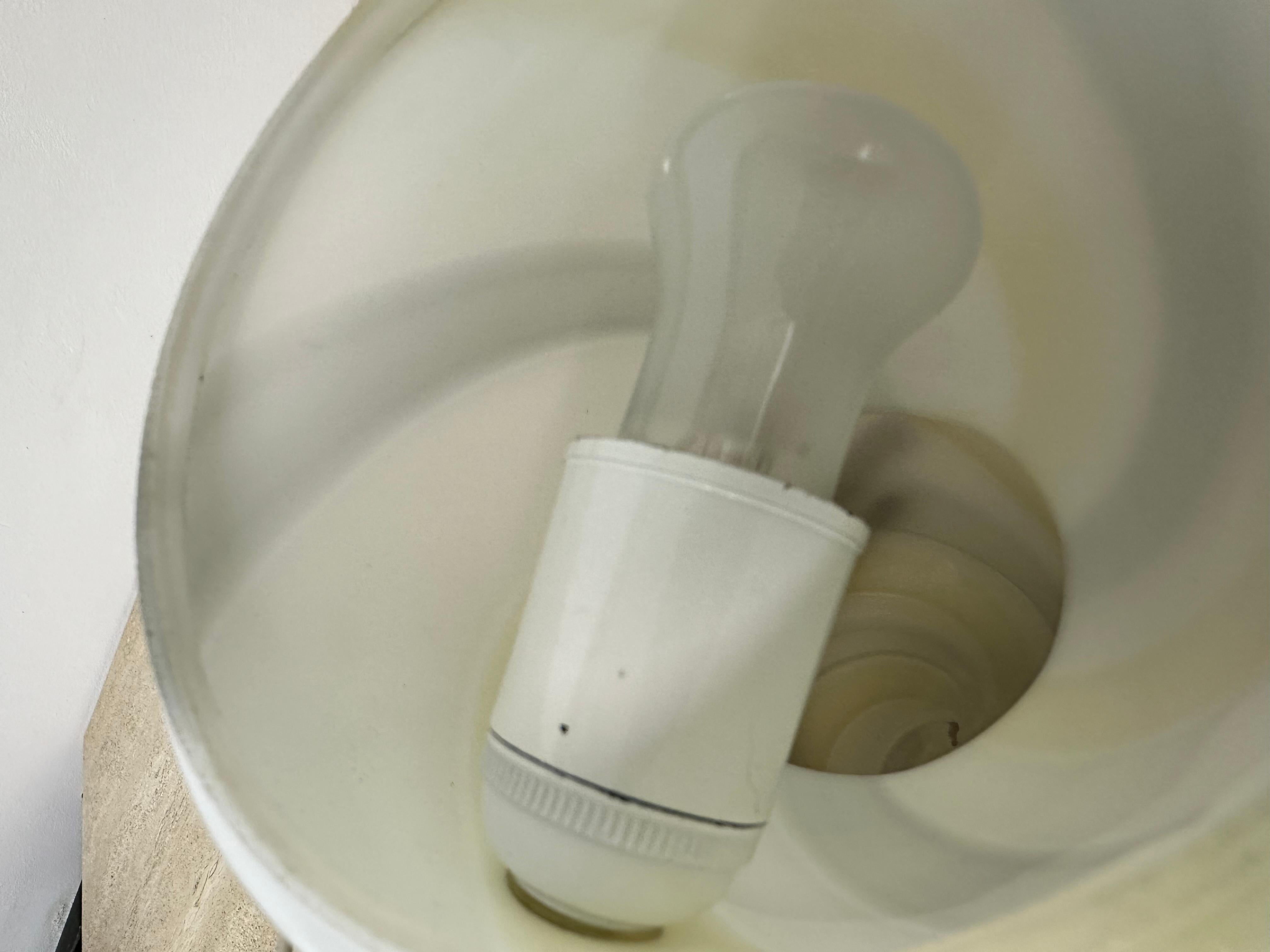 Lampe de table à champignon en verre de Murano, Swirl , 1970's en vente 11