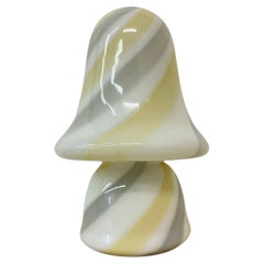Vetri Murano Glass mushroom table light Swirl , 1970’s