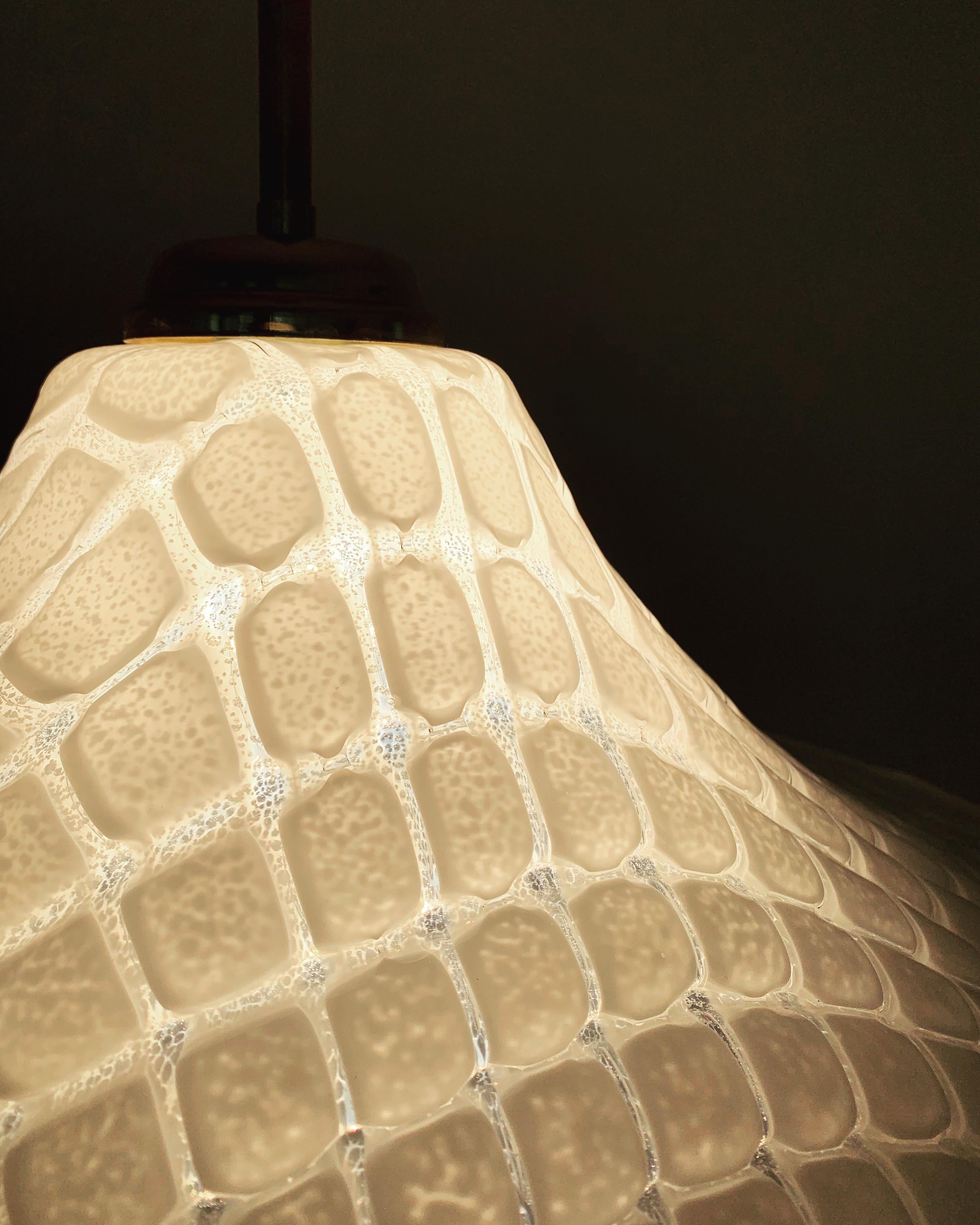 Lampada a sospensione in vetro di Murano di Vetri in vendita 5