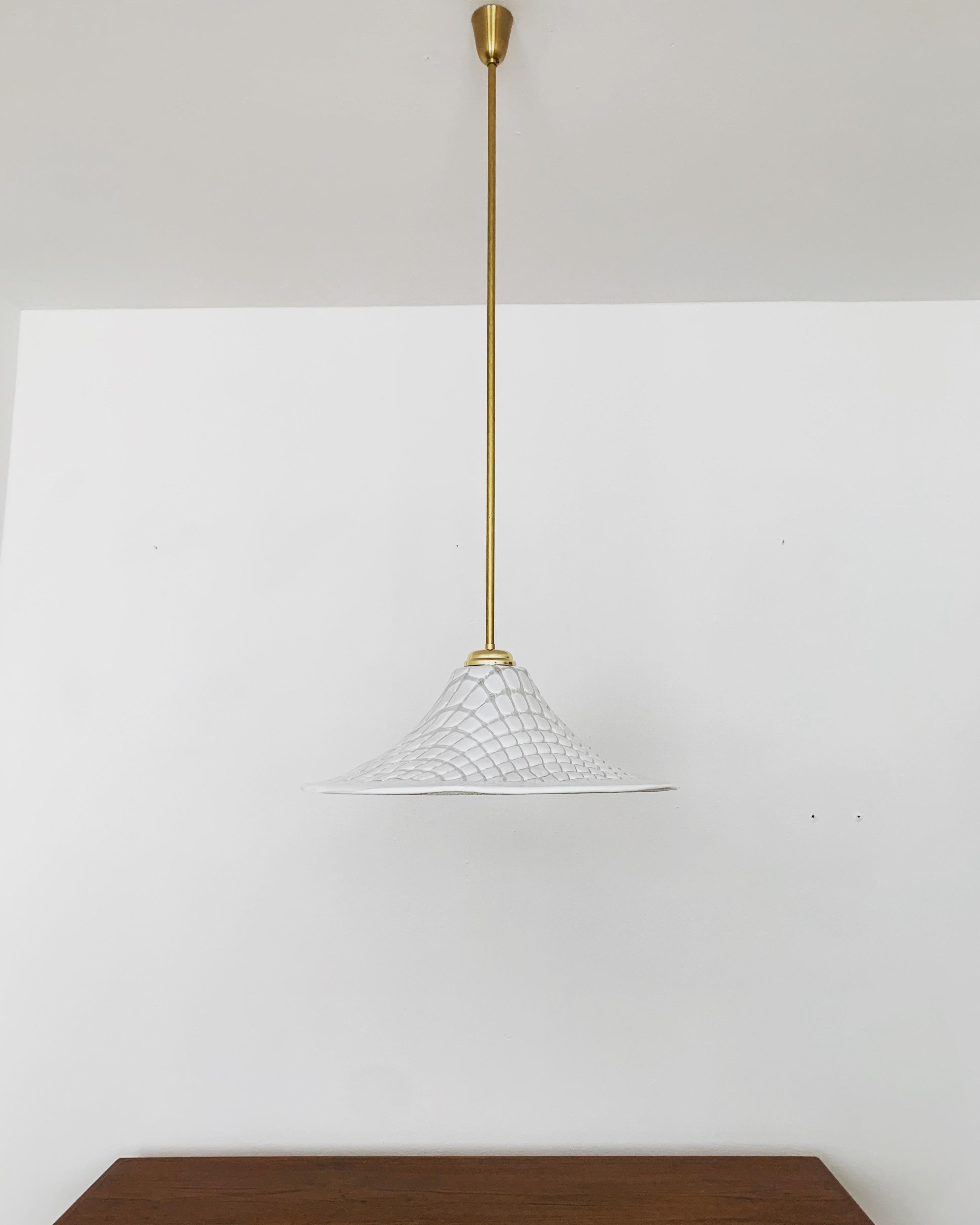 Mid-Century Modern Lampe pendante en verre de Murano Vetri en vente