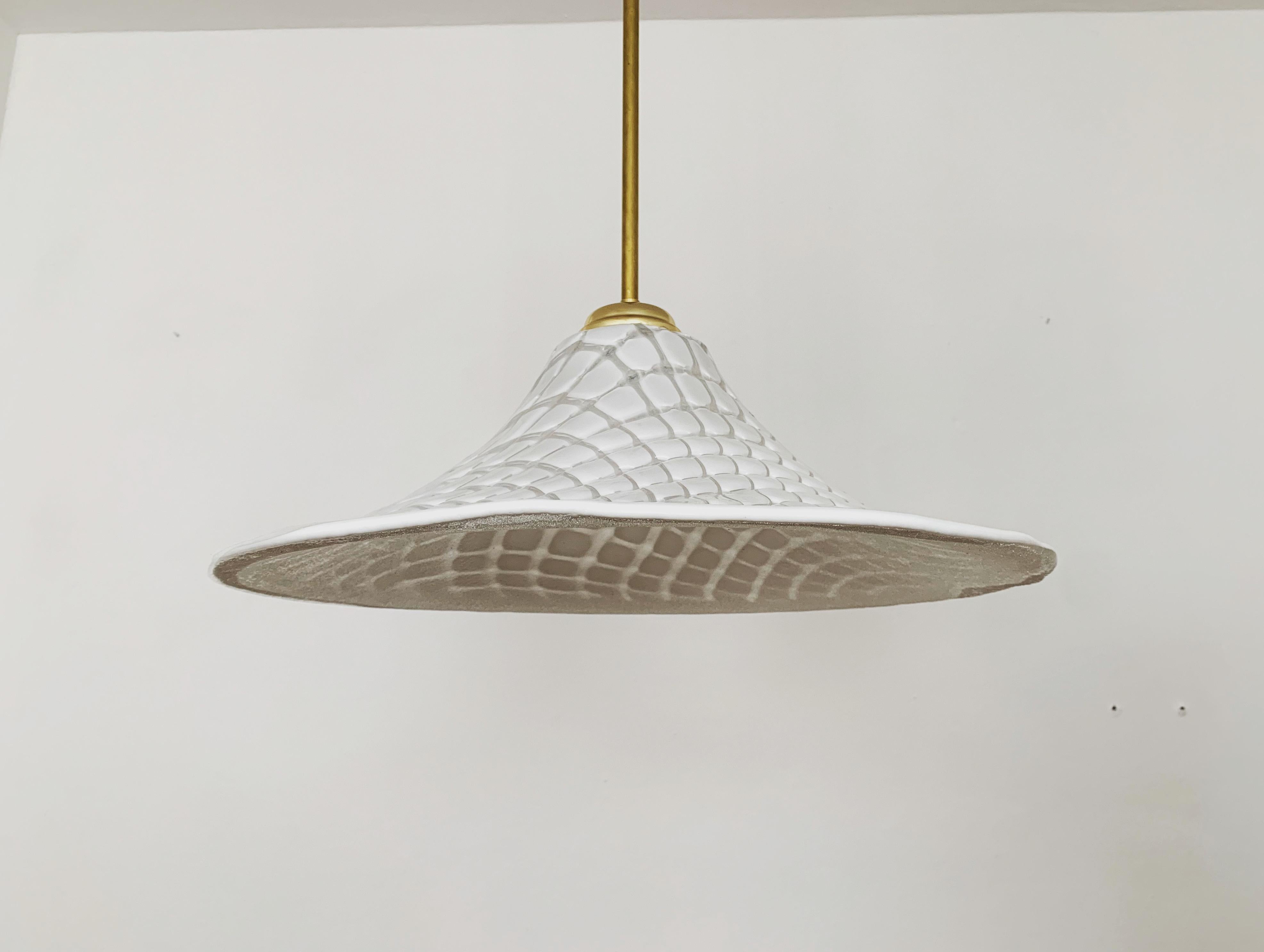 Late 20th Century Vetri Murano Glass Pendant lamp For Sale