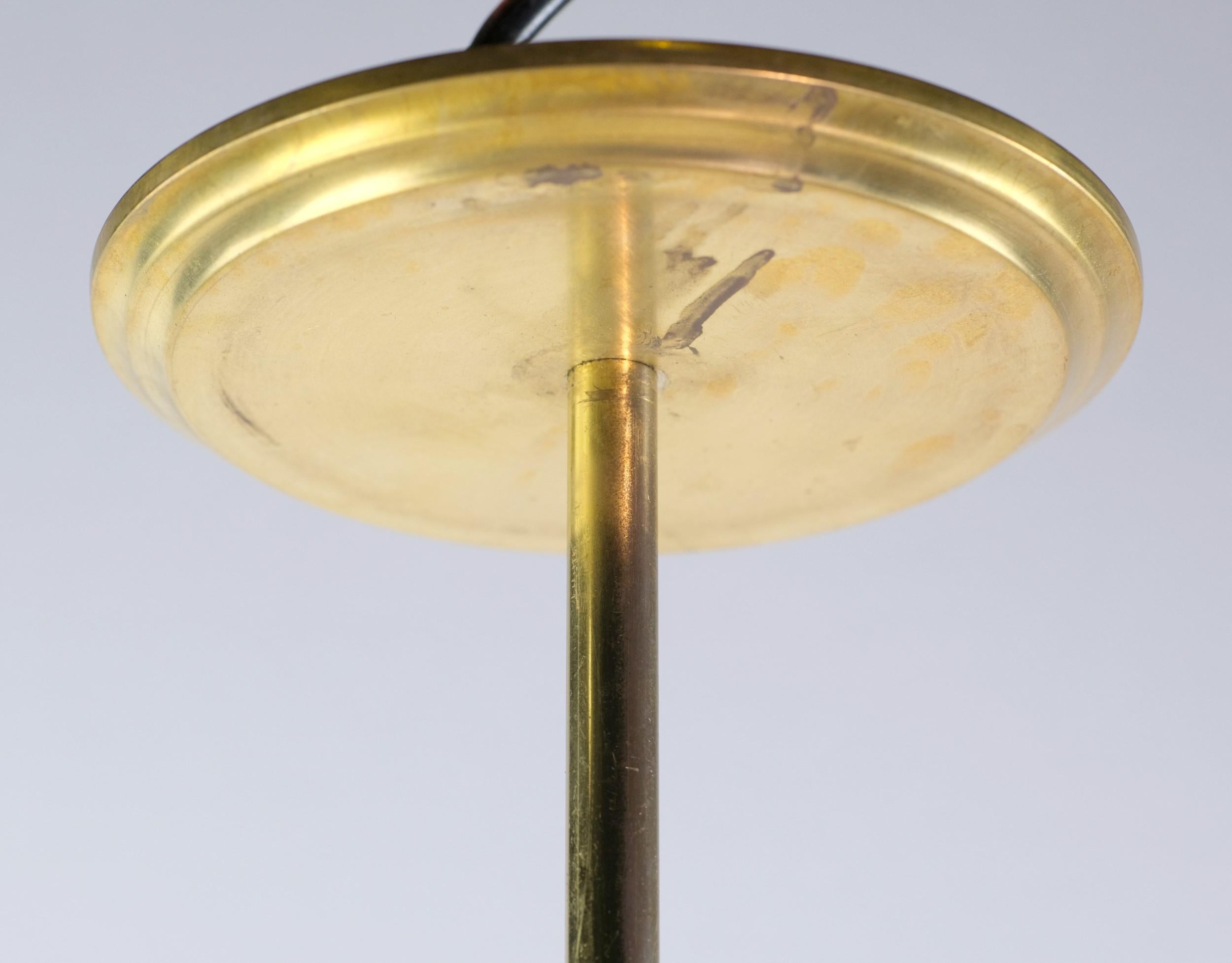 Vetri Murano Hand Blown Swirled Glass Pendant Light with Brass Pole Fitter 5