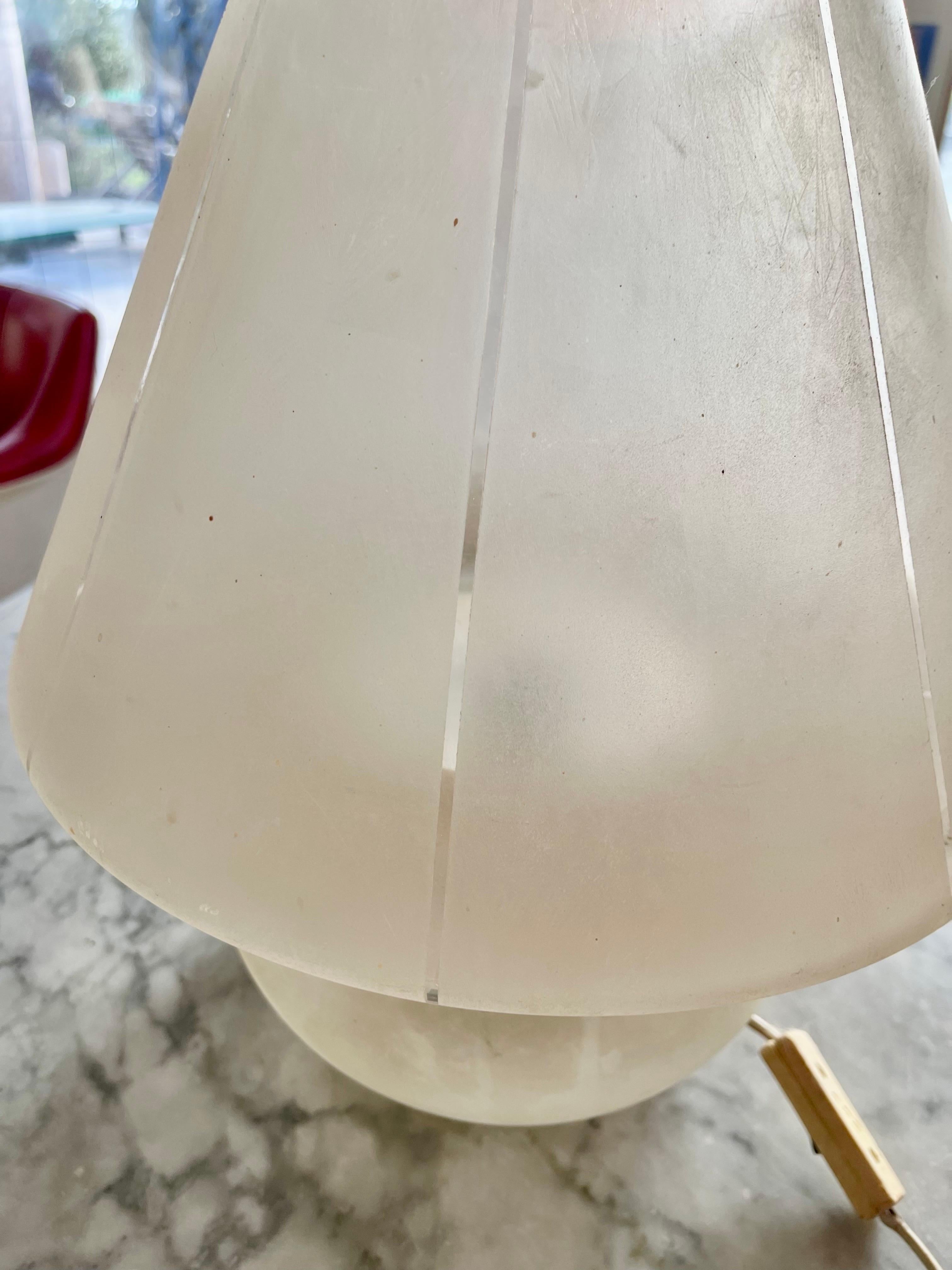 Vetri Murano Lampe de table en verre de Murano en forme de champignon , italien 1980 Bon état - En vente à La xara, VC