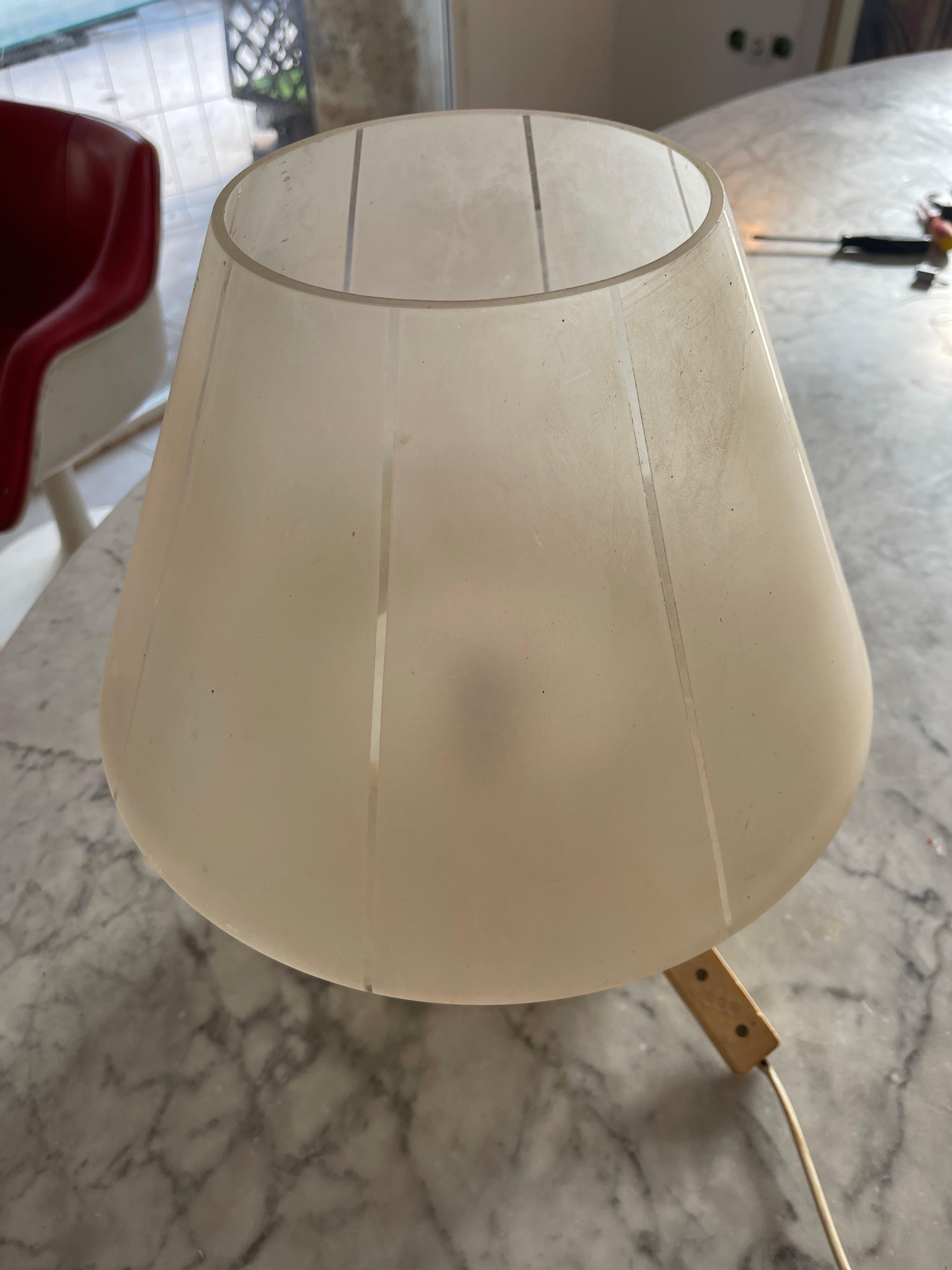 Fin du 20e siècle Vetri Murano Lampe de table en verre de Murano en forme de champignon , italien 1980 en vente
