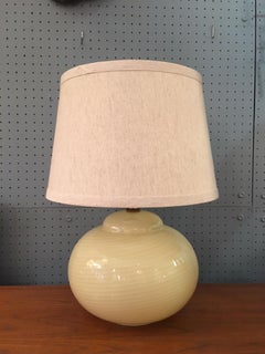 Vetri Murano Swirled  Striped Glass Table Lamp