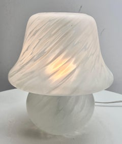 Vetri Murano Table Lamp With blown glass and Swirl Pattern