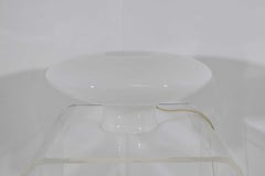 Vetri Soffiati Murano Glass Lamp in White