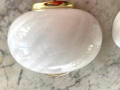 Ensemble d'appliques murales Vetri en verre d'art de Murano 3 unités, italienne 1980