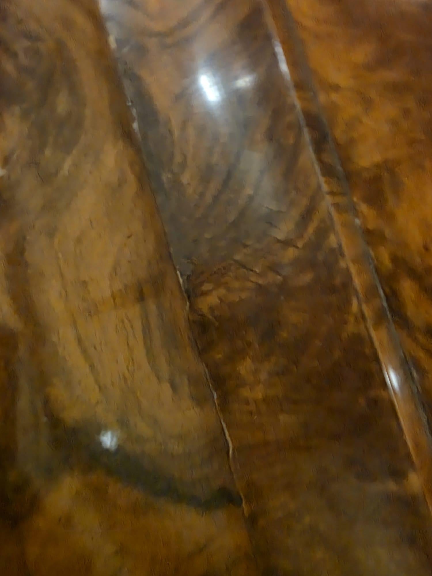 Art Deco walnut-root display case 1930s' For Sale 9