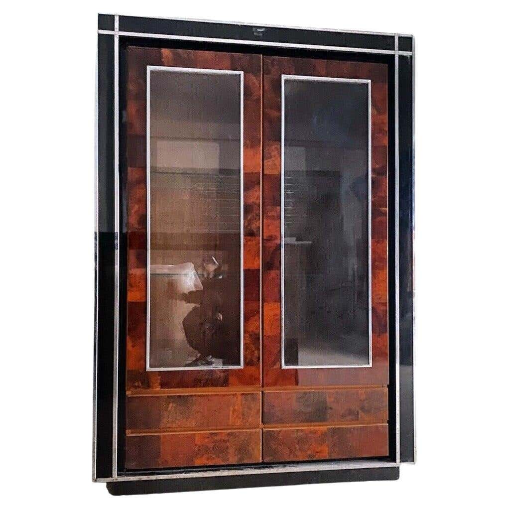 Display Cabinet by Willy Rizzo, Italy 1970s For Sale at 1stDibs