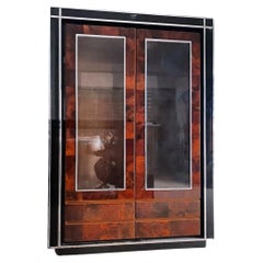 Vintage Display Cabinet by Willy Rizzo, Italy 1970s