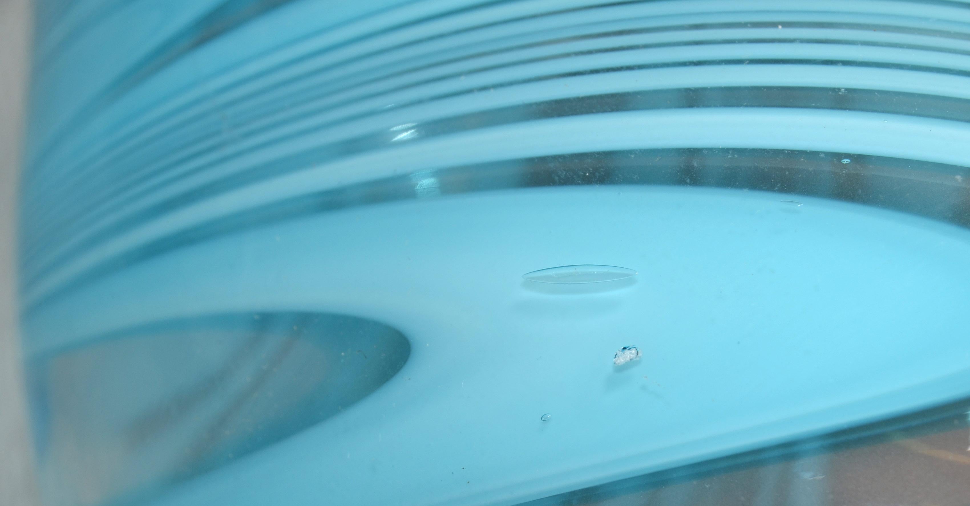 Vetro Artistico Stil Murano geblasenes Glas dekorative Vase Baby Blue Swirls, Italien im Angebot 4