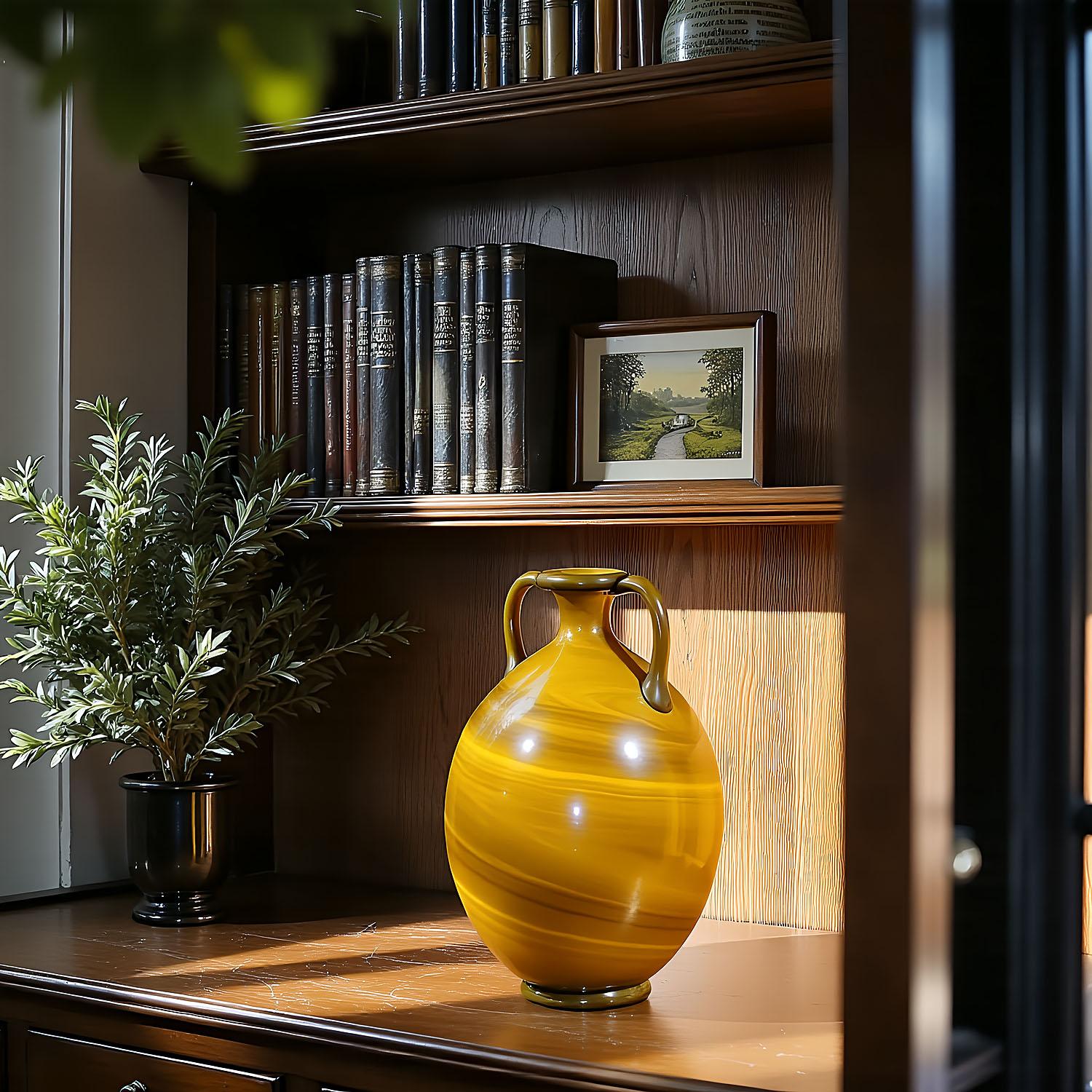 Vaso in Vetro Calcedonio di Napoleone Martinuzzi per Venini Murano, 1930 ca. in vendita 2