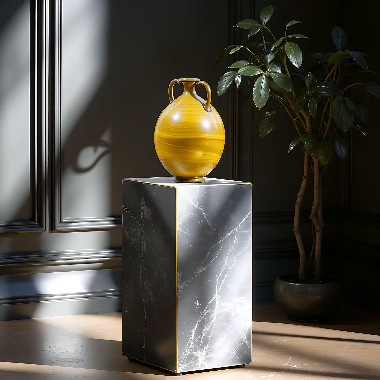 Vaso in Vetro Calcedonio di Napoleone Martinuzzi per Venini Murano, 1930 ca. in vendita 3