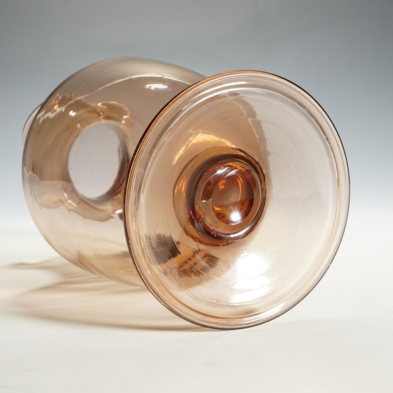 Vetro Soffiato Glass Jug Tiziano, Venini Murano ca. 1930s In Good Condition In Berghuelen, DE
