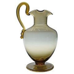 Jarra de Vidrio Vetro Soffiato Tiziano, Venini Murano ca. 1930s