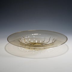 Vetro Soffiato-Glasteller von Vittorio Zecchin für Venini Murano