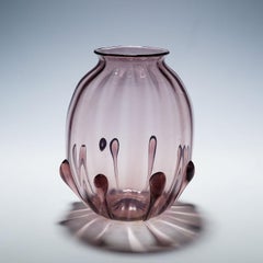 Vetro Soffiato Glass Vase by Vittorio Zecchin for Venini Murano 1924