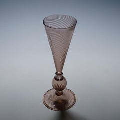 Vetro Soffiato Glass Vase, Venini Murano ca. 1950s