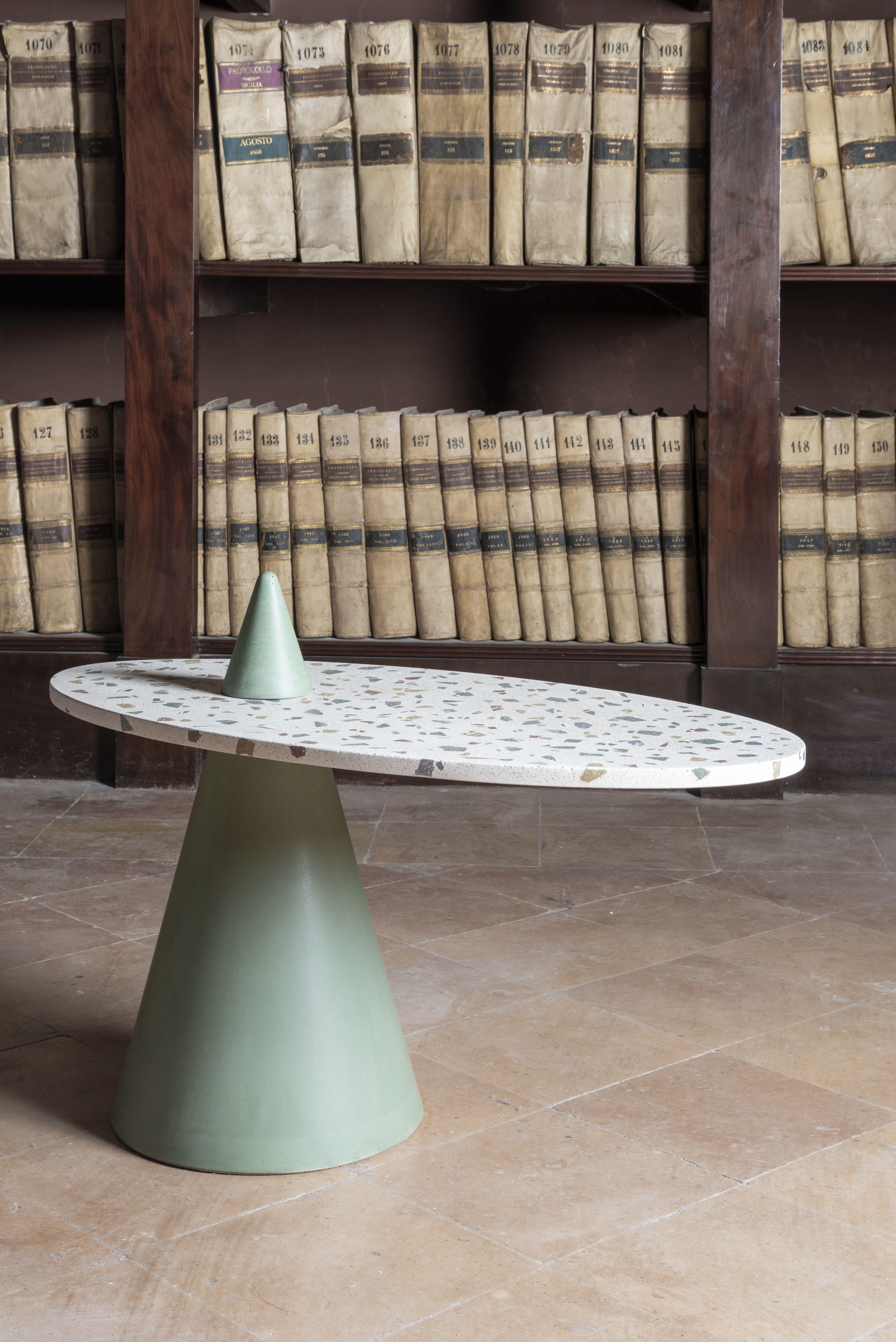 Molded Vetta Concrete and Terrazzo Coffee Table by Studio Algoritmo for Forma&Cemento  For Sale