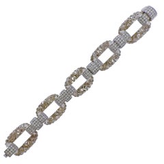 Vettori Carved Crystal Diamond Gold Bracelet