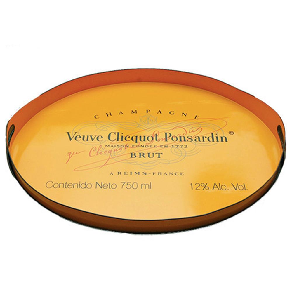 Veuve Clicquot Champagne Label Ovular Tole Tray