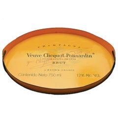 Veuve Clicquot Champagne Label Ovular Tole Tray