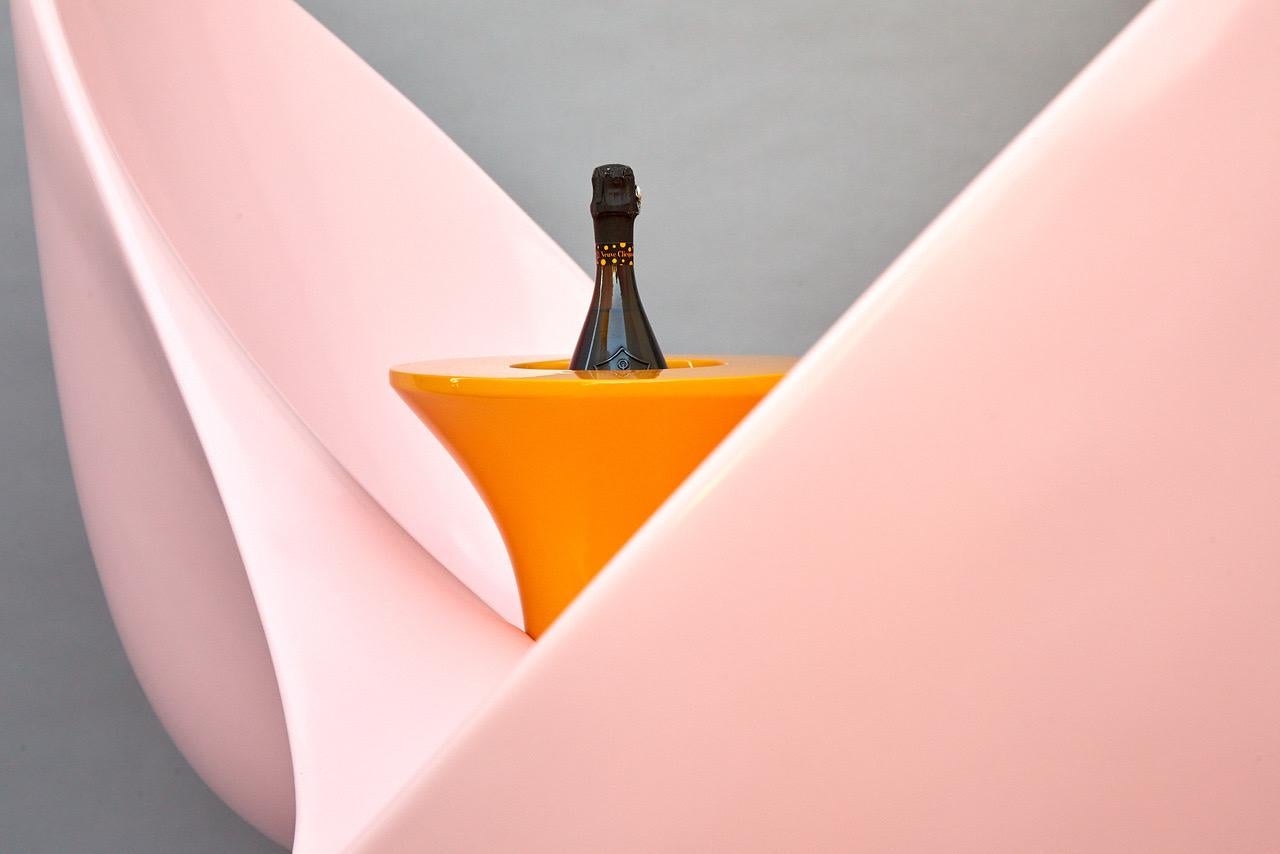 Veuve Cliquot Pink Loveseat by Karim Rashid For Sale 3