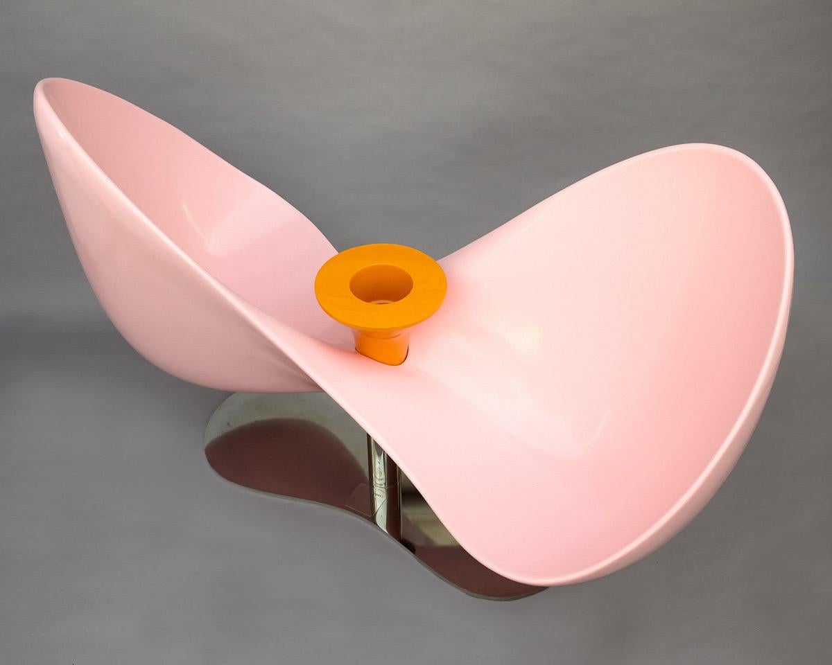 20th Century Veuve Cliquot Pink Loveseat by Karim Rashid For Sale