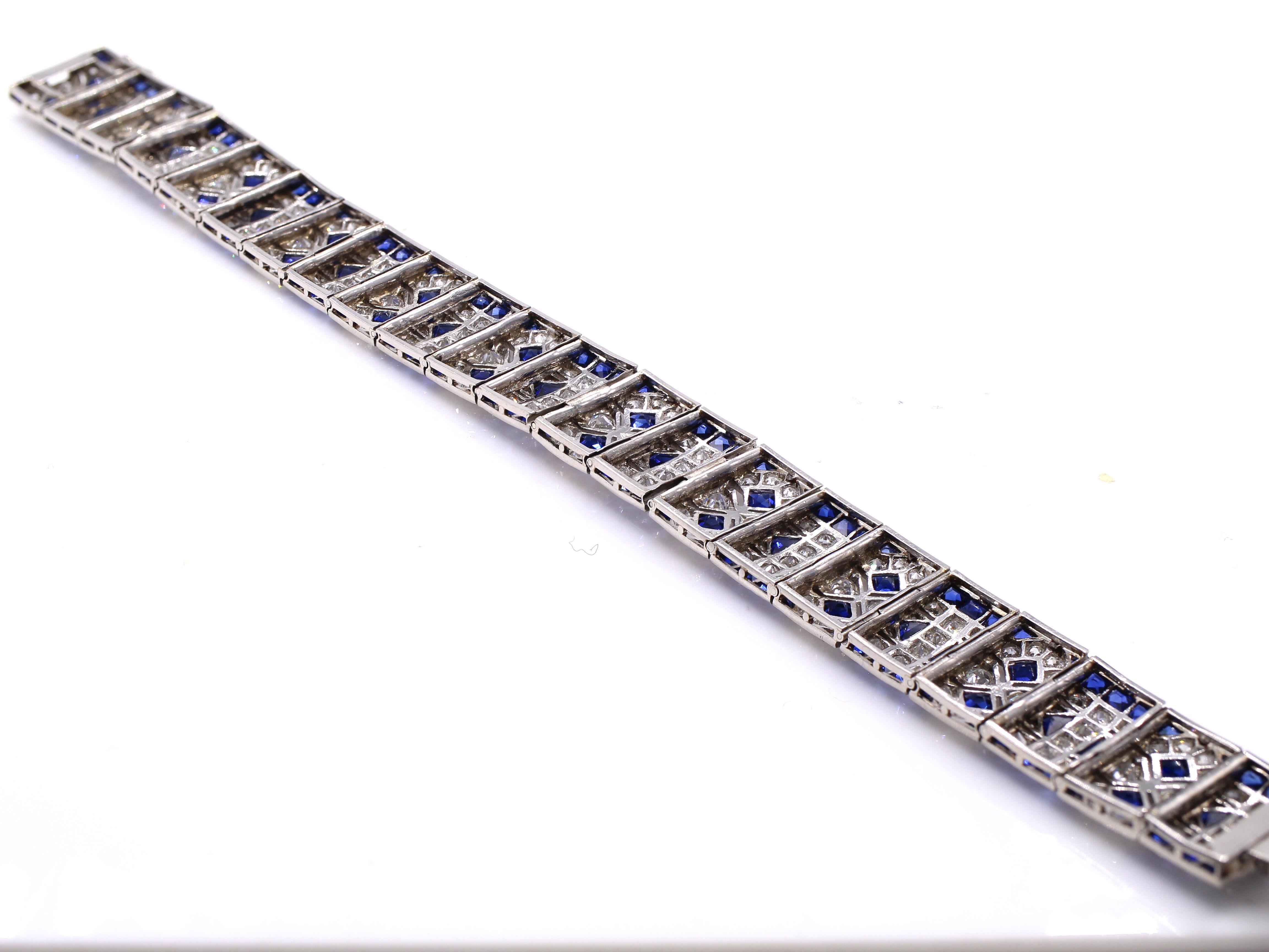 Pulsera Art Déco Vever Paris Corte europeo antiguo en venta