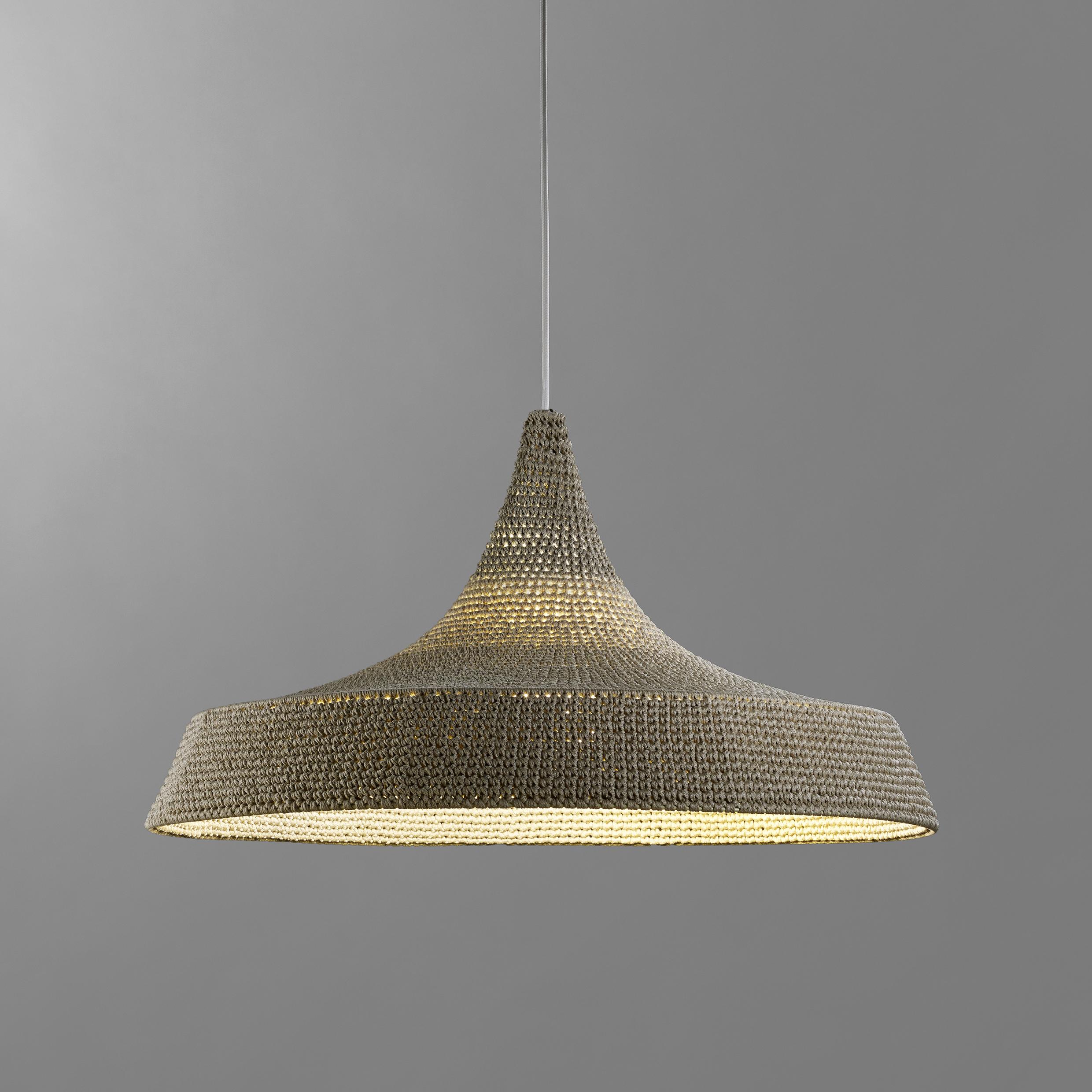 crochet pendant light