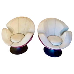 VG NewTrend Swivel Armchair prototype of the model "Calla", Italy 1990s