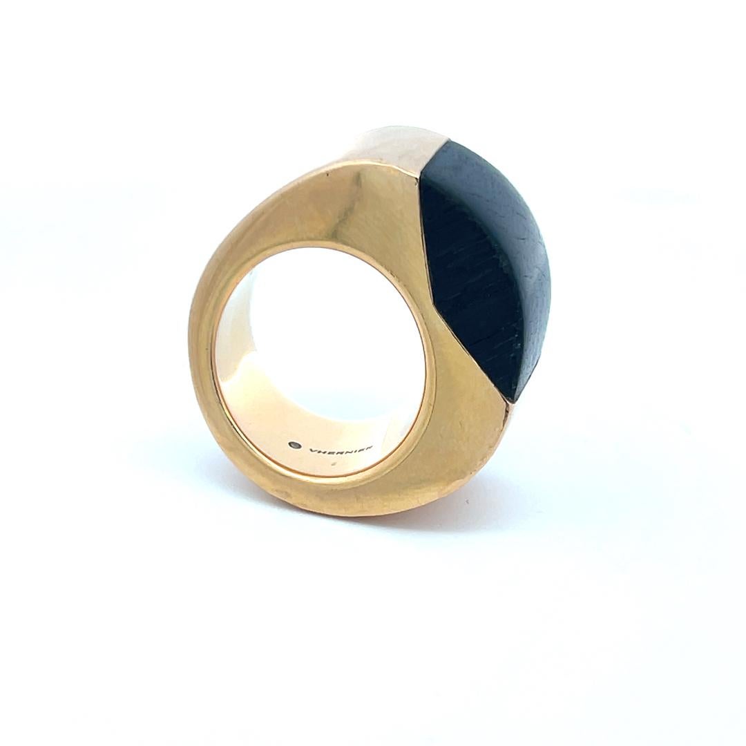 Vhbrnier Vintage 33.40 Grams 18 Karat Yellow Gold Cocktail Ring For Sale 7