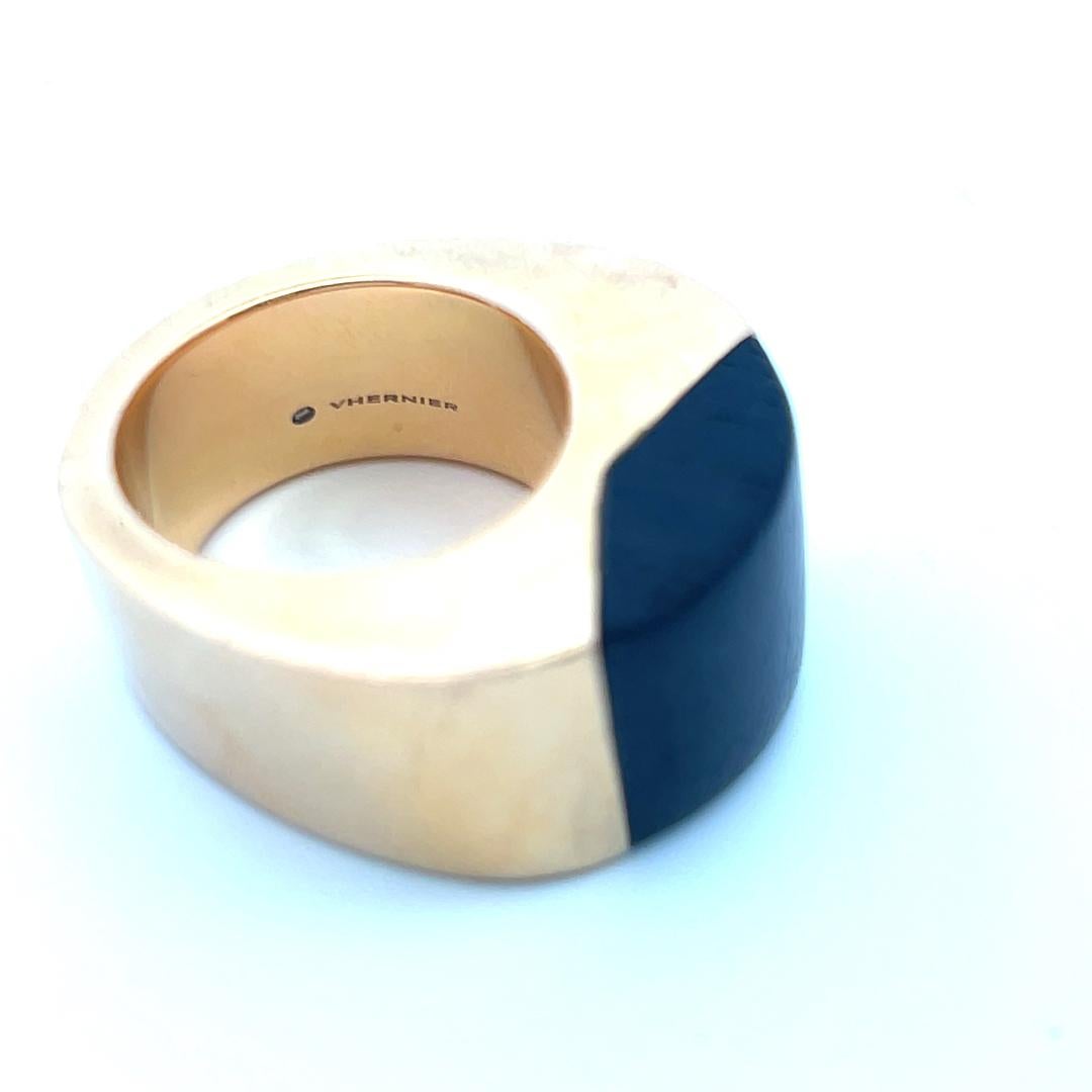 Vhbrnier Vintage 33.40 Grams 18 Karat Yellow Gold Cocktail Ring For Sale 8